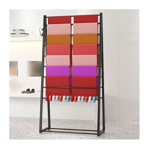 Bandrollen-Präsentationsständer, Bandständer, Dessous-Kleiderständer, Schal-Organizer, Krawattenständer, Präsentationsständer for Bekleidungsgeschäfte/Geschenkeläden(Black,39.38x19.69x66.93in) von ESESE