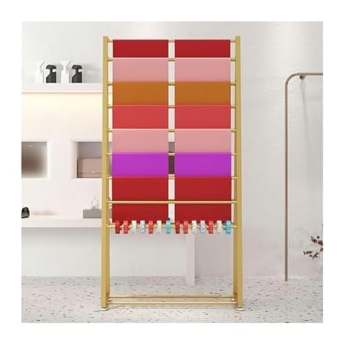 Bandrollen-Präsentationsständer, Bandständer, Dessous-Kleiderständer, Schal-Organizer, Krawattenständer, Präsentationsständer for Bekleidungsgeschäfte/Geschenkeläden(Gold,31.5x19.69x66.93in) von ESESE