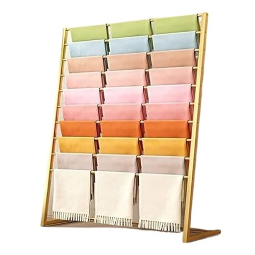 Bandrollen-Präsentationsständer, Bandständer, Präsentationsständer, freistehender Kleider-Organizer, Schalständer, kommerzieller Kleiderständer, Hosenbügel, Schal-Organizer(100cm) von ESESE