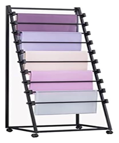 Bandrollen-Präsentationsständer, Bandständer, Schalständer, Bandregal, Boutique-Präsentationsständer for die Schrankorganisation, Nähgarnhalter, Stoffregal, Schalvitrine(Black 1,100x40x160cm) von ESESE