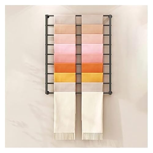 Bandrollenständer, Bandständer, Wandhalterung for Schals, Metallregal, Bastelraum-Organizer, Displayständer(High 120cm,Width 80cm) von ESESE