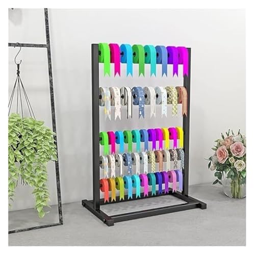 Bandrollenständer, Schalaufbewahrungsständer, Bandhalter, Bandaufbewahrungsständer, Bandorganizer, 5-stufiger Bandschalhalter-Organizer(Black) von ESESE