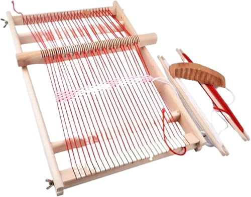 Loom Stricken, Weben Loom Weben Loom Kit Mädchen Handgewebt DIY Anzug Holz Multifunktionaler Webstuhl Handgemachte gewebte Selbst-Heim-Wanddekorationen von ESESE