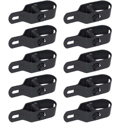 Eskasi Drahtspanner Zaunspanner, Anthrazit, 2/100 mm, 10 Stück, Stahl verzinkt, langlebige Spannung, einfache Nachjustierung von ESKASI