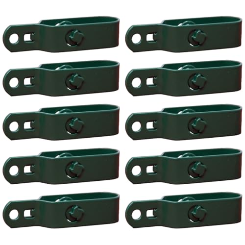 Eskasi Drahtspanner Zaunspanner, Grün, 2/100 mm, 10 Stück, Stahl verzinkt, langlebige Spannung, einfache Nachjustierung von ESKASI