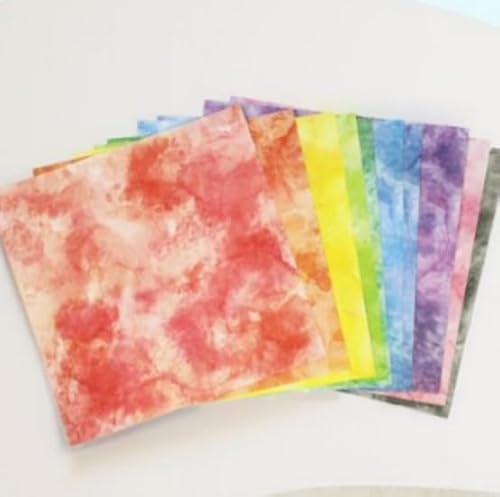 Origami-Papier-Set für Erwachsene, 100 Blatt, Aquarell-Pastell-Origami-Papier für DIY-Dekoration, Scrapbook-Dekoration, Falthandwerk, 15 x 15 cm von آيسلا ESLA