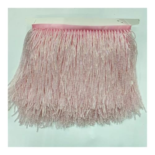 15 cm breite Fransenquaste Quasten Trim Spitze für DIY Zubehör Heimtextilien Tanzband (Rosa) von ESMENATZLS