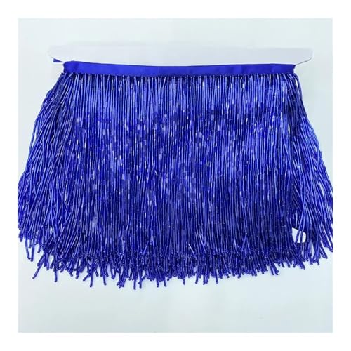 15 cm breite Fransenquaste Quasten Trim Spitze für DIY Zubehör Heimtextilien Tanzband (blau) von ESMENATZLS