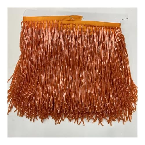 15 cm breite Fransenquaste Quasten Trim Spitze für DIY Zubehör Heimtextilien Tanzband (orange) von ESMENATZLS