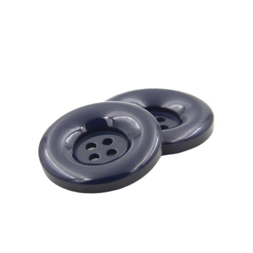 25 Stück Runde Harzknöpfe Kunststoffknöpfe 4 Löcher 15mm 18mm 20mm 23mm 25mm 28mm 30mm 34mm 38mm Nähen, Scrapbooking DIY (18 Navy Blau, 20mm) von ESMENATZLS