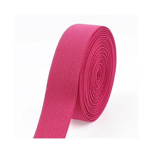 Elastische Bänder für Hosen, Taille, 3/5 Meter, 10–50 mm, elastisches Gurtband, Gürtel, DIY, Unterwäsche, Kleidung, Nähzubehör (Hot Pink, 3 m _ 50 mm) von ESMENATZLS