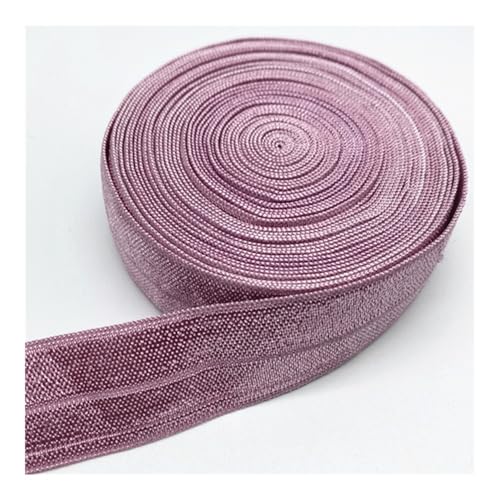 Elastisches Band, 15 mm, 20 mm, 25 mm, elastisches Band zum Nähen, Spitzenbesatz, Taillenband, Kleidungszubehör (Mauve, 15 m x 15 mm) von ESMENATZLS