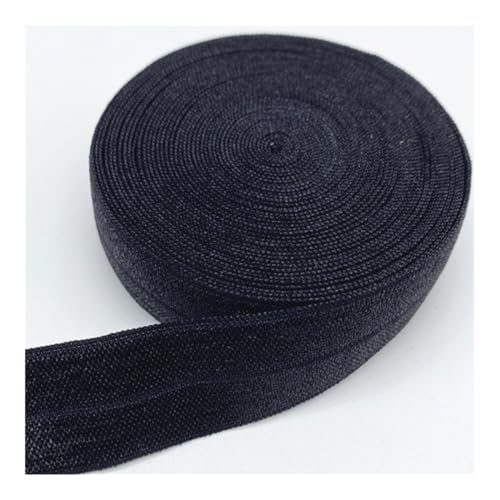 Elastisches Band, 15 mm, 20 mm, 25 mm, elastisches Band zum Nähen, Spitzenbesatz, Taillenband, Kleidungszubehör (schwarz, 15 m _ 15 mm) von ESMENATZLS