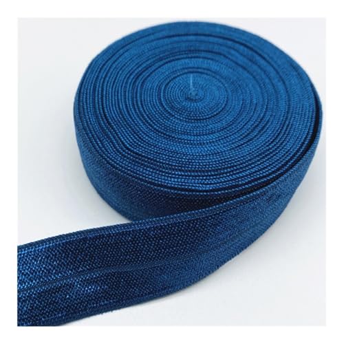 Elastisches Band, 15 mm, 20 mm, 25 mm, zum Nähen, Spitzenbesatz, Taillenband, Kleidungszubehör (blau, 4,5 m _ 25 mm) von ESMENATZLS