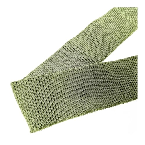 Elastisches Polyester-Tissu zum Nähen, gerippter Stoff, Quilten, DIY, Stoffzubehör, Kragenmanschetten, Farbe (grün) von ESMENATZLS