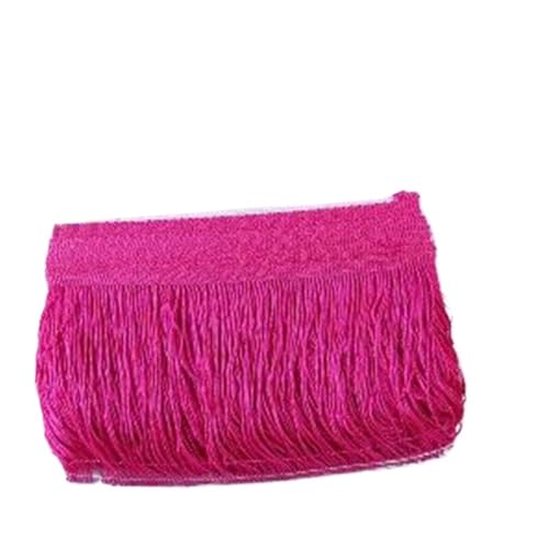 Fransenborte aus Seide, 15 cm, Quaste, Spitze für Latein-Tanzkleid, Nähvorhang, 9 m, Blau von ESMENATZLS