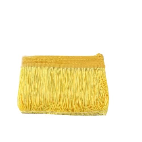 Fransenborte aus Seide, 15 cm, Quaste, Spitze für Latein-Tanzkleid, Nähvorhang, 9 m, Gelb Fransenborte aus Seide, 15 cm, Quaste, Spitze für Latein-Tanzkleid, Nähvorhang, 9 m, Gelb von ESMENATZLS