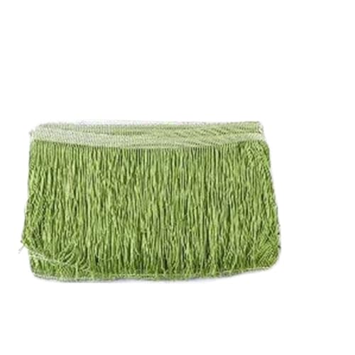 Fransenborte aus Seide, 15 cm, Quaste, Spitze für lateinamerikanische Tanzkleidung, Nähvorhänge, 9 m (andere Farben) von ESMENATZLS
