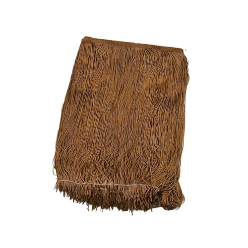 Fransenborte für Kleidung, Kleider, Vorhänge, Nähzubehör, dekoratives Spitzenband, Kleidungsbastelbedarf, 5 m, 30 cm (Nr. 13) von ESMENATZLS
