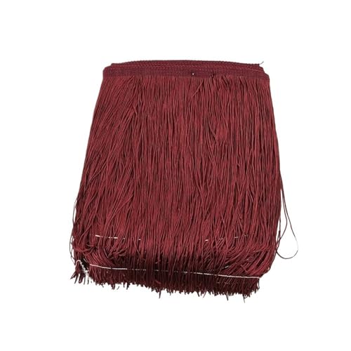 Fransenborte für Kleidung, Kleider, Vorhänge, Nähzubehör, dekoratives Spitzenband, Kleidungsbastelbedarf, 5 m, 30 cm (Nr. 19) von ESMENATZLS