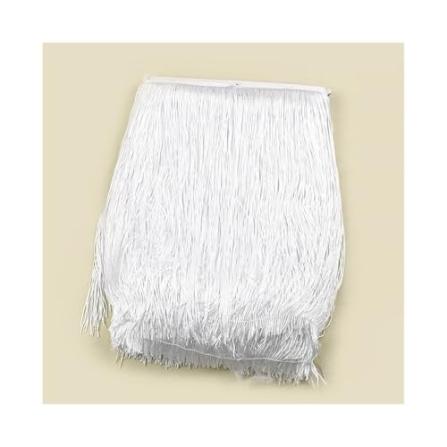 Fransenborte für Kleidung, Kleider, Vorhänge, Nähzubehör, dekoratives Spitzenband, Kleidungsbastelbedarf, 5 m, 30 cm (Nr. 2) von ESMENATZLS