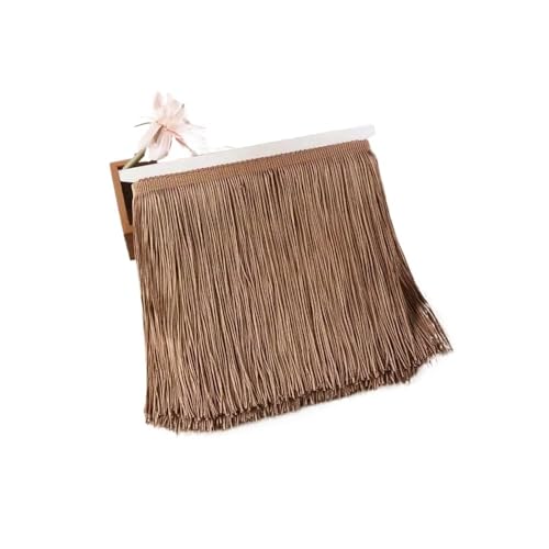 Fransenborte für Kleidung, Kleider, Vorhänge, Nähzubehör, dekoratives Spitzenband, Kleidungsbastelbedarf, 5 m, 30 cm (Nr. 55) von ESMENATZLS