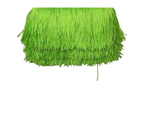 Fransenborte mit kurzen Quasten, 9 cm x 10 m, Spitze für selbstgemachte Vorhänge, Kleider, Nähfarben, Besätze, DIY-Zubehör (06) von ESMENATZLS