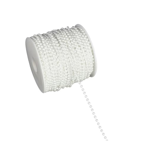 Perlenoptik Perlen Linie Kette Finish 4mm-10mm Bead Hochzeitsvorhang Brautstrauß Deko DIY Schmuck Bekleidungsaccessoires (B01-4mm) von ESMENATZLS