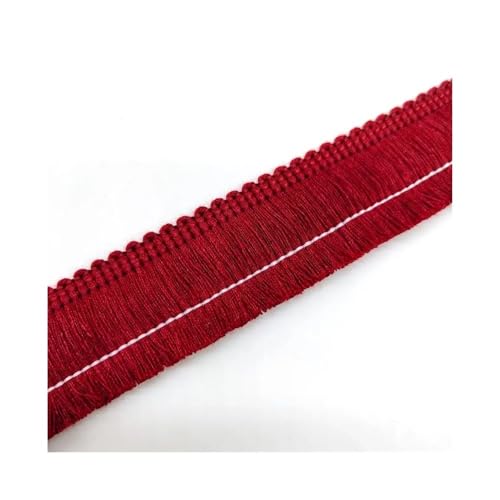 Spitzenband mit Quasten, Fransen, Baumwolle, ethnisches Spitzenband, Nähen, lateinamerikanisches Kleid, Bühnenkleidung, Vorhang, dekorativ, DIY, Weinrot Spitzenband mit Quasten, Fransen, Baumwolle, ethnisches Spitzenband, Nähen, lateinamerikanisches Kleid, Bühnenkleidung, Vorhang, dekorativ, DIY, Weinrot von ESMENATZLS