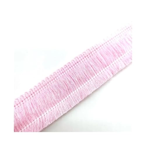 Spitzenband mit Quasten, Fransen, Baumwolle, ethnisches Spitzenband, Nähen, lateinamerikanisches Kleid, Bühnenkleidung, Vorhang, dekorativ, DIY (Rosa) von ESMENATZLS