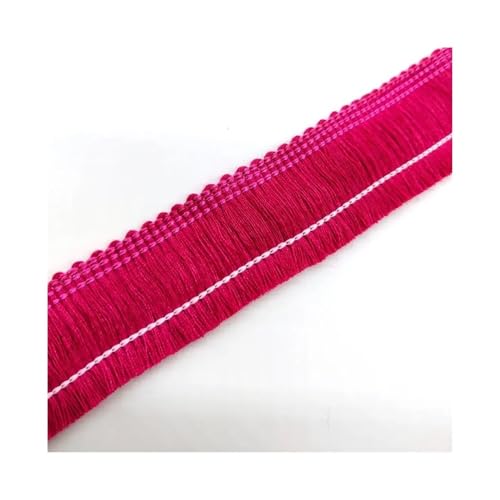 Spitzenband mit Quasten, Fransen, Baumwolle, ethnisches Spitzenband, Nähen, lateinamerikanisches Kleid, Bühnenkleidung, Vorhang, dekorativ, DIY (Rose) von ESMENATZLS