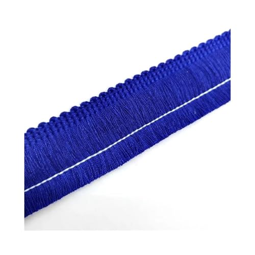 Spitzenband mit Quasten, Fransen, Baumwolle, ethnisches Spitzenband, Nähen, lateinamerikanisches Kleid, Bühnenkleidung, Vorhang, dekorativ, DIY (Saphir) von ESMENATZLS