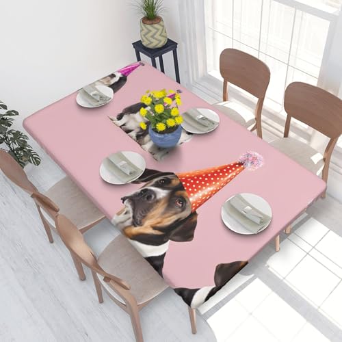 ESNAIUVCD Tischdecke, Motiv: Französische Bulldoggen, Ölbeständig, rechteckig, für Restaurants, Gartenpartys, 1,2 m ESNAIUVCD Tischdecke, Motiv: Französische Bulldoggen, Ölbeständig, rechteckig, für Restaurants, Gartenpartys, 1,2 m von ESNAIUVCD
