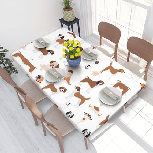 ESNAIUVCD Tischdecke mit Beagle-Hunde-Aufdruck, ölbeständig, rechteckig, für Restaurants, Gartenpartys, 1,2 m ESNAIUVCD Tischdecke mit Beagle-Hunde-Aufdruck, ölbeständig, rechteckig, für Restaurants, Gartenpartys, 1,2 m von ESNAIUVCD