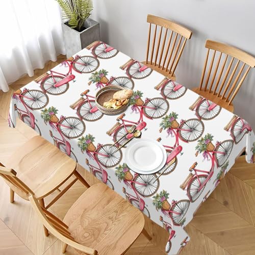ESNAIUVCD Tischdecke mit Fahrraddruck, 152,4 x 228,6 cm, auslaufsicherer, strukturierter Stoff, für Innen- und Außenbereich ESNAIUVCD Tischdecke mit Fahrraddruck, 152,4 x 228,6 cm, auslaufsicherer, strukturierter Stoff, für Innen- und Außenbereich von ESNAIUVCD