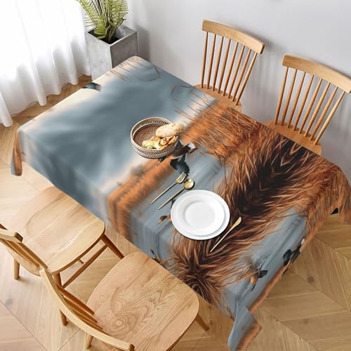 ESNAIUVCD Tischdecke mit Jagd-Motiv "fliegende Wildente", 152,4 x 228,6 cm, auslaufsicherer, strukturierter Stoff, für Innen- und Außenbereich und Feiern ESNAIUVCD Tischdecke mit Jagd-Motiv "fliegende Wildente", 152,4 x 228,6 cm, auslaufsicherer, strukturierter Stoff, für Innen- und Außenbereich und Feiern von ESNAIUVCD