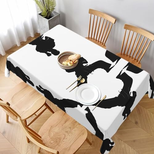 ESNAIUVCD Tischdecke mit Karate-Druck, 152,4 x 228,6 cm, auslaufsicherer, strukturierter Stoff, für Innen- und Außenbereich von ESNAIUVCD