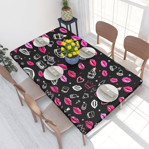 ESNAIUVCD Tischdecke mit Krone und Lippen, ölbeständig, rechteckig, für Restaurants, Gartenpartys, 1,2 m ESNAIUVCD Tischdecke mit Krone und Lippen, ölbeständig, rechteckig, für Restaurants, Gartenpartys, 1,2 m von ESNAIUVCD
