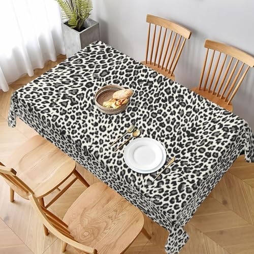 ESNAIUVCD Tischdecke mit Leopardenmuster, 152,4 x 228,6 cm, auslaufsicherer, strukturierter Stoff, für Innen- und Außenbereich ESNAIUVCD Tischdecke mit Leopardenmuster, 152,4 x 228,6 cm, auslaufsicherer, strukturierter Stoff, für Innen- und Außenbereich von ESNAIUVCD