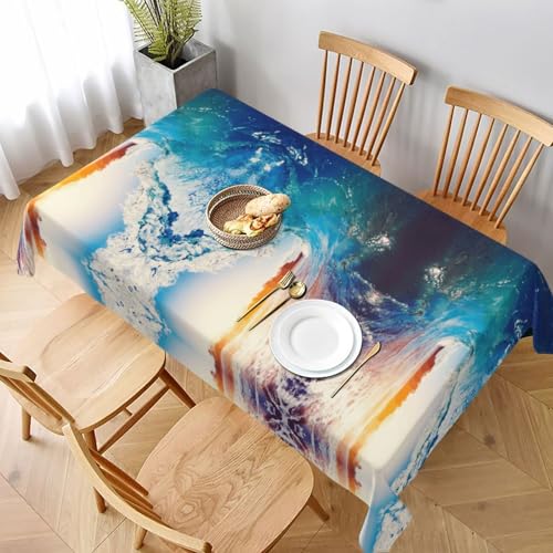 ESNAIUVCD Tischdecke mit Sonnenuntergang, Meereslandschaft, 152,4 x 228,6 cm, strukturierter Stoff, für Innen- und Außenbereich und Feiern ESNAIUVCD Tischdecke mit Sonnenuntergang, Meereslandschaft, 152,4 x 228,6 cm, strukturierter Stoff, für Innen- und Außenbereich und Feiern von ESNAIUVCD