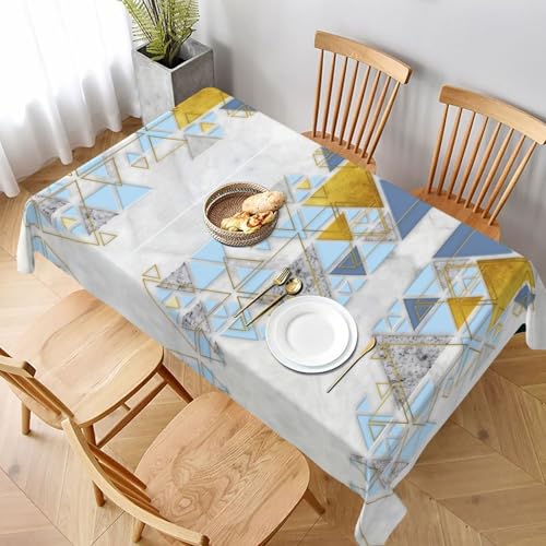 ESNAIUVCD Tischdecke mit abstraktem geometrischem Muster, 152,4 x 228,6 cm, auslaufsicherer, strukturierter Stoff, für Innen- und Außenbereich ESNAIUVCD Tischdecke mit abstraktem geometrischem Muster, 152,4 x 228,6 cm, auslaufsicherer, strukturierter Stoff, für Innen- und Außenbereich von ESNAIUVCD