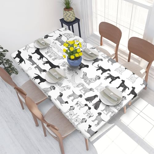 ESNAIUVCD Tischdecke mit süßem Dackel-Motiv, ölbeständig, rechteckig, für Restaurants, Gartenpartys, 1,2 m ESNAIUVCD Tischdecke mit süßem Dackel-Motiv, ölbeständig, rechteckig, für Restaurants, Gartenpartys, 1,2 m von ESNAIUVCD