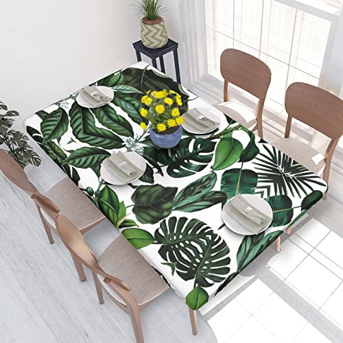 ESNAIUVCD Tischdecke mit tropischen Blättern, ölbeständig, rechteckig, für Restaurants, Gartenpartys, 1,2 m ESNAIUVCD Tischdecke mit tropischen Blättern, ölbeständig, rechteckig, für Restaurants, Gartenpartys, 1,2 m von ESNAIUVCD