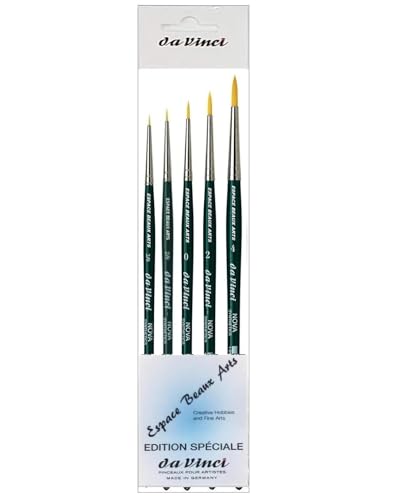 NOVA 1570 Serie - Aquarell-Pinsel-5er Set NOVA-Synthetik no. 3/0, 2/0, 0, 2, 4 NOVA 1570 Serie - Aquarell-Pinsel-5er Set NOVA-Synthetik no. 3/0, 2/0, 0, 2, 4 von ESPACE BEAUX ARTS
