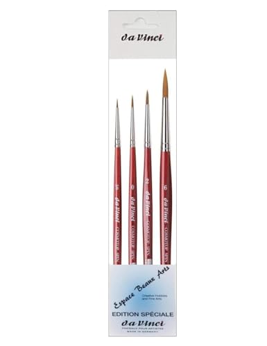 Series 5580 cosmotop Spin - Aquarell-Pinsel-4er Set Synthetik, no. 0/2, 0, 2, 6 von ESPACE BEAUX ARTS