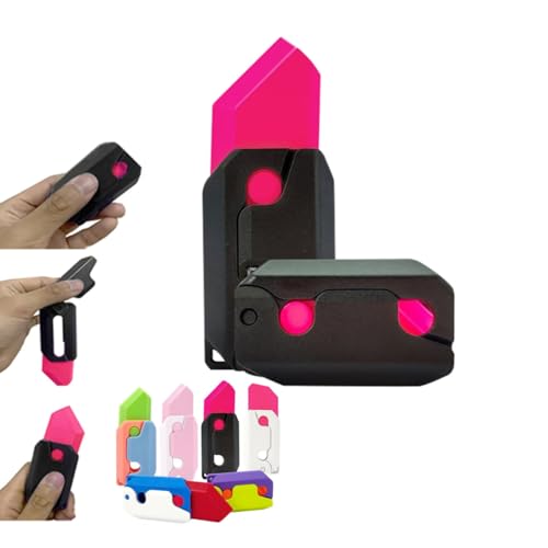 3D-Drucken Fidget Knife Spielzeug, 3D gedrucktes Schwerkraft-Messer-Zappelspielzeug,Karotte Schwerkraft Sensory Toy, Schmetterling Fidget-Messer Spielzeug (1PC-05#) von ESPRY