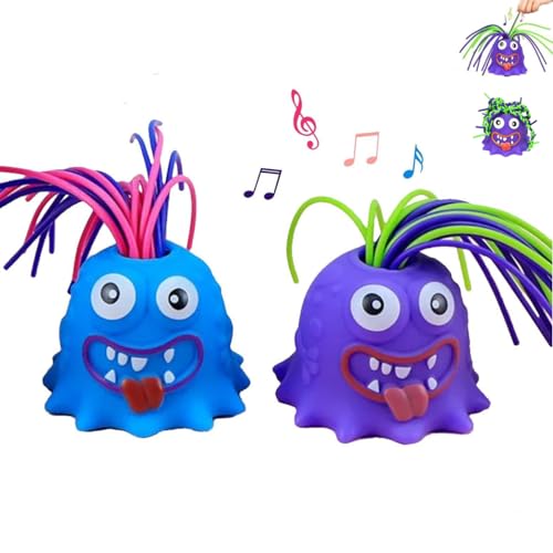 Fatigue Toys Stress Relief Hair Pulling Screaming Monster, Hair Pulling Screaming Monster, Screaming Monster Toys, Hair Pulling Sound Toys, Funny Hair-Pulling Screaming Toy (2PC-1#) von ESPRY