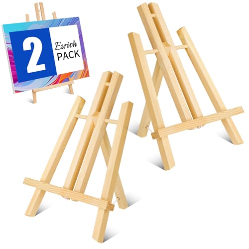 ESRICH Holz-Staffeleien, 30 cm, kleiner Tischständer, Staffelei zum Malen, Malen, Partys, Kinder, Studenten, Tischstaffeleien zum Malen, tragbare Leinwand, 2 Stück ESRICH Holz-Staffeleien, 30 cm, kleiner Tischständer, Staffelei zum Malen, Malen, Partys, Kinder, Studenten, Tischstaffeleien zum Malen, tragbare Leinwand, 2 Stück von ESRICH