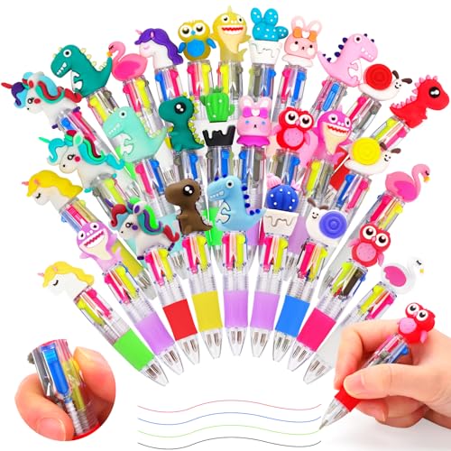 ESSALOO 30 Stück 4-in-1 Mini Kugelschreiber Kinder Versenkbare, Give Aways Kindergeburtstag für Kinder, Mini Stifte mit Cartoon-Muster, Mitgebsel Kindergeburtstag 5 6 7 8 9 10 Jahre ESSALOO 30 Stück 4-in-1 Mini Kugelschreiber Kinder Versenkbare, Give Aways Kindergeburtstag für Kinder, Mini Stifte mit Cartoon-Muster, Mitgebsel Kindergeburtstag 5 6 7 8 9 10 Jahre von ESSALOO