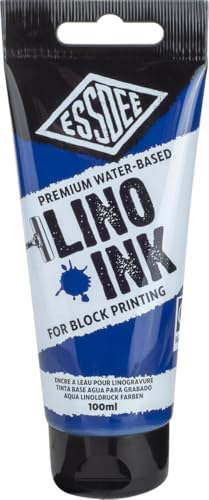 Essdee Premium Qualität, Bastelset, Block Druckfarbe (Brilliantes Blau 100 ml) von ESSDEE
